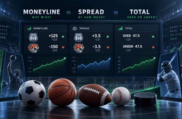 Moneyline vs Spread vs Total: Understanding the Main Betting Markets